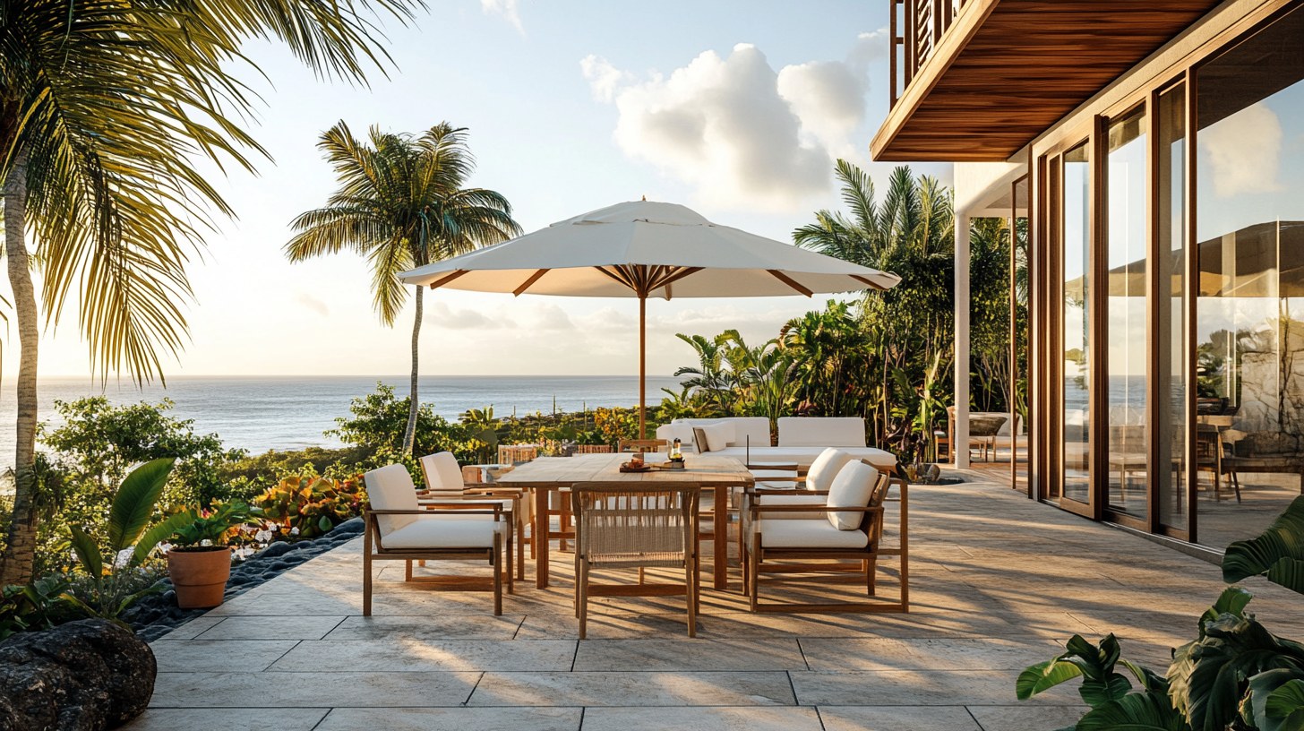 Une terrasse aménagée comme une vraie pièce à vivre.